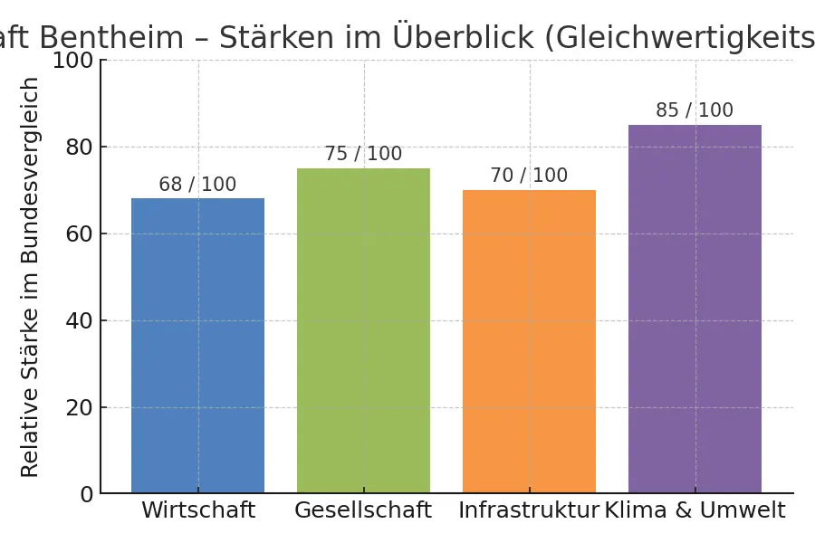 Gráfico: Grafschaft Bentheim comparado con el resto de Alemania