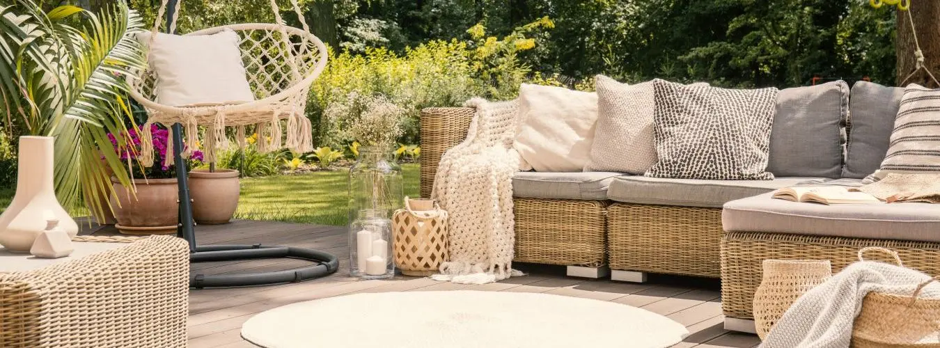 Terrace with lounge furniture