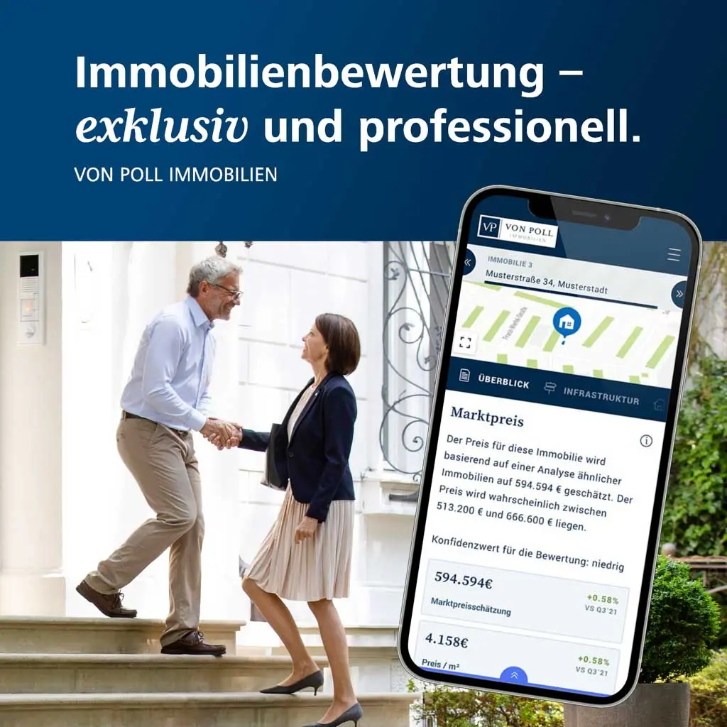 Flyer Évaluation immobilière : le propriétaire reçoit l'agent immobilier