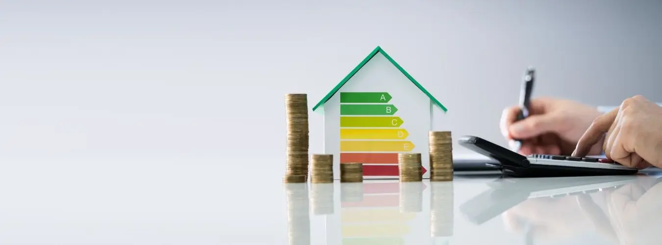 Thatched roof house on the coast