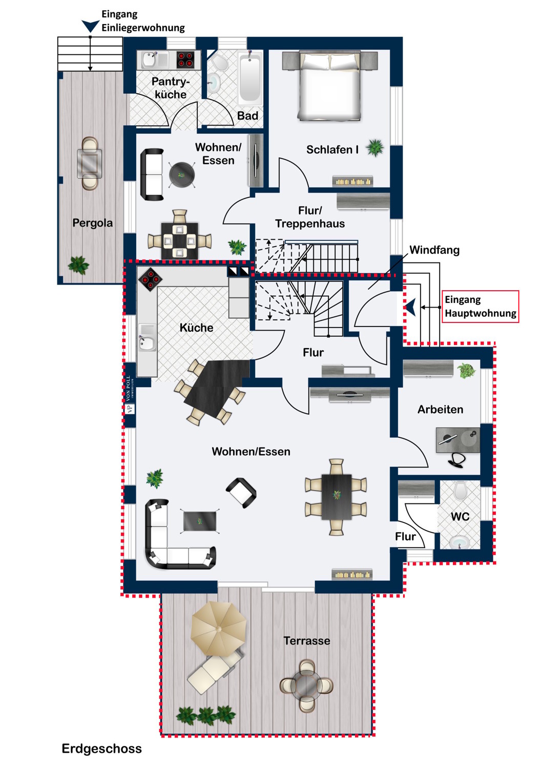 Haupthaus Erdgeschoss
