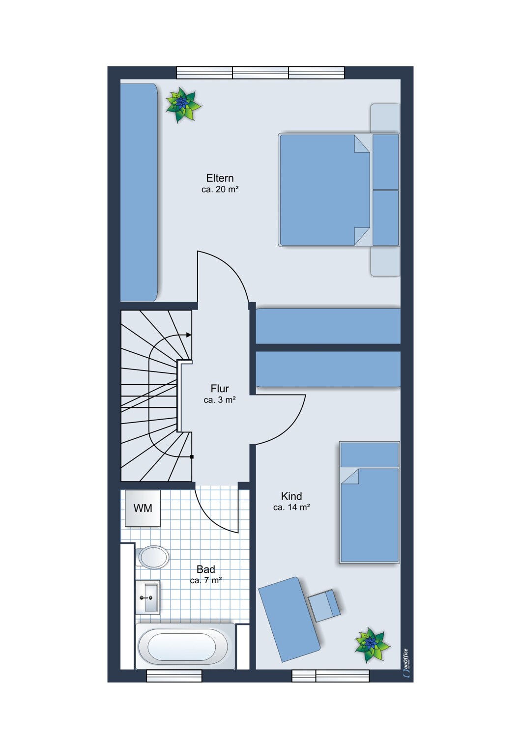 Grundriss Obergeschoss Grundriss Obergeschoss