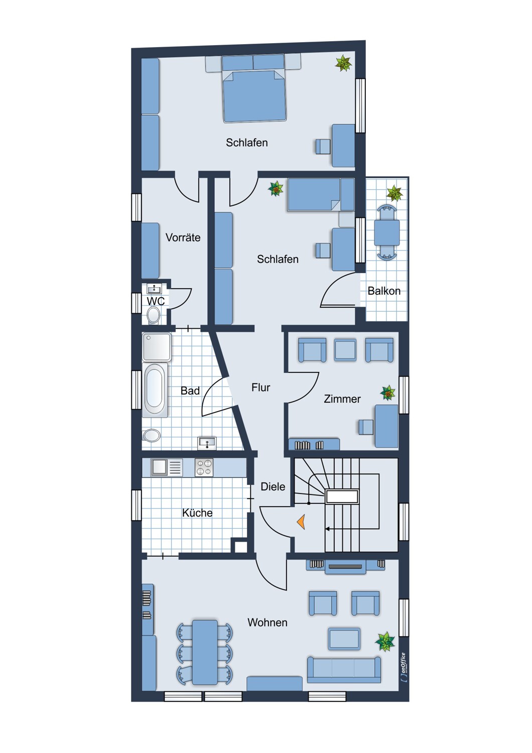 Grundriss Obergeschoss