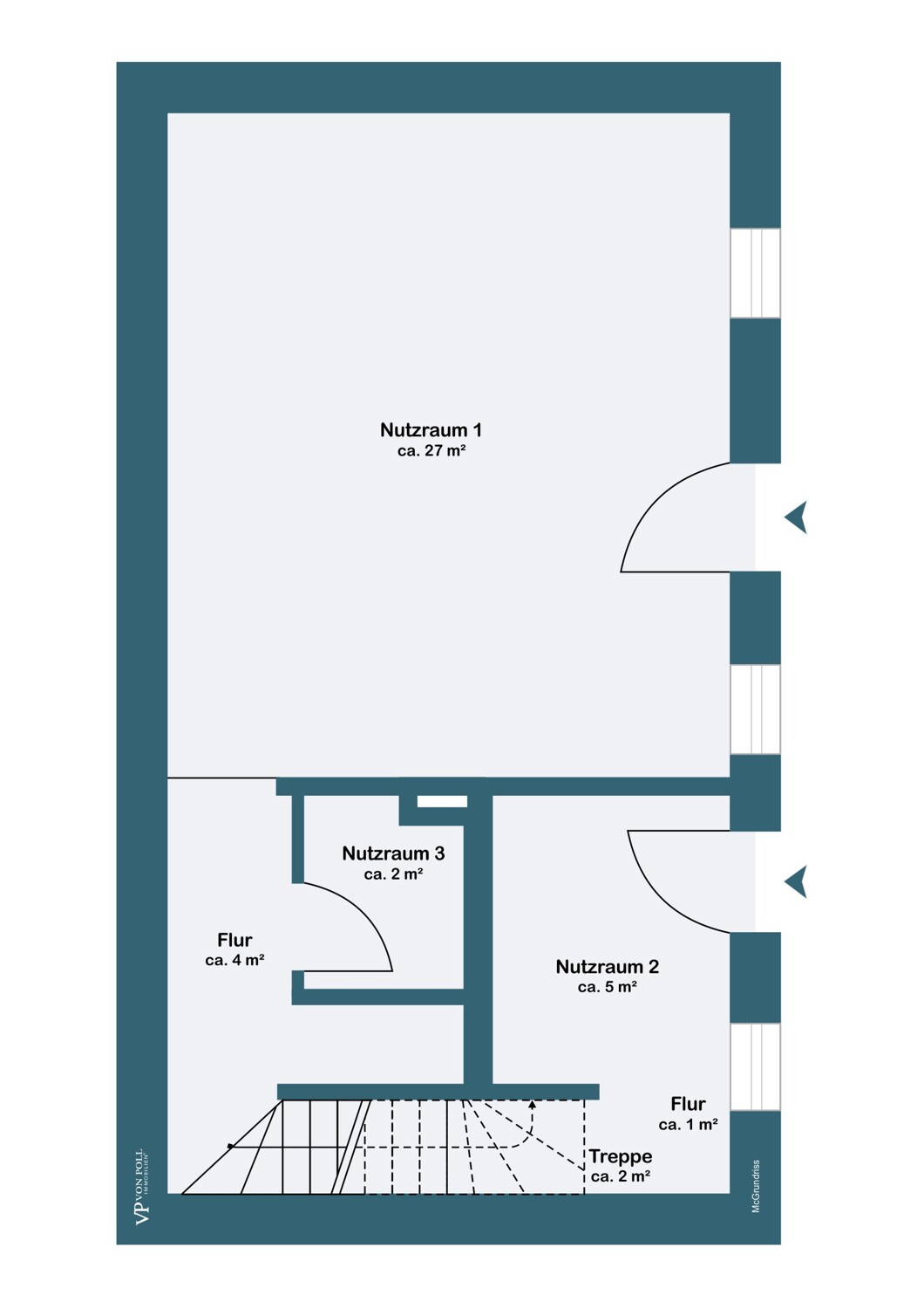 GRUNDRISS NEBENGEBÄUDE ERDGESCHOSS