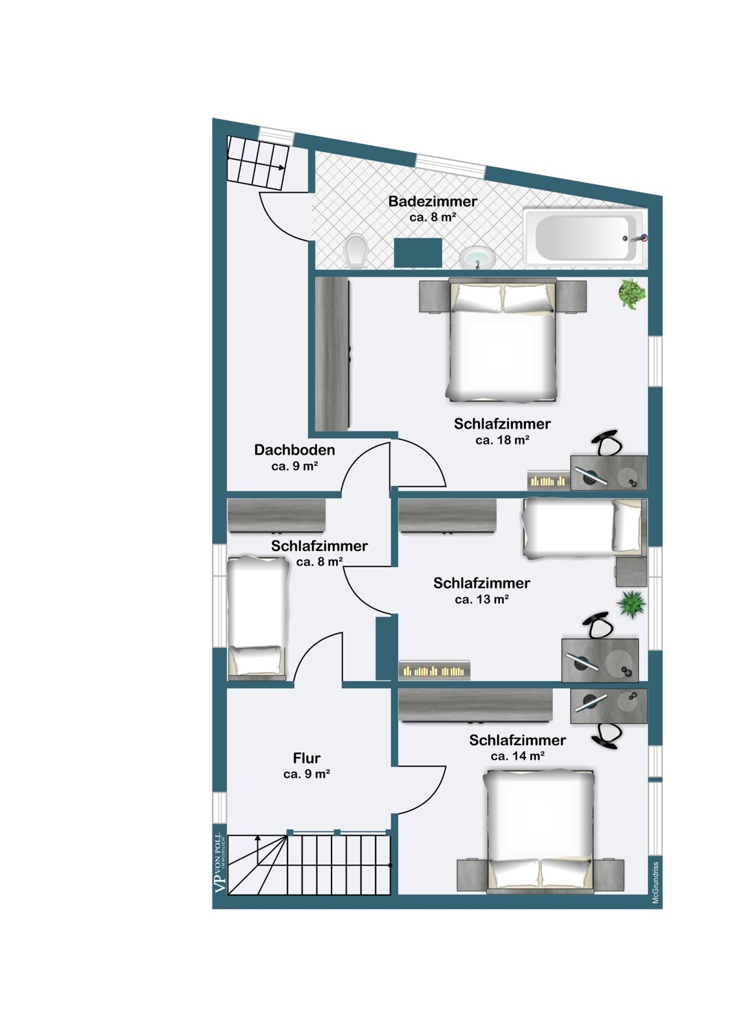 Grundriss Obergeschoss