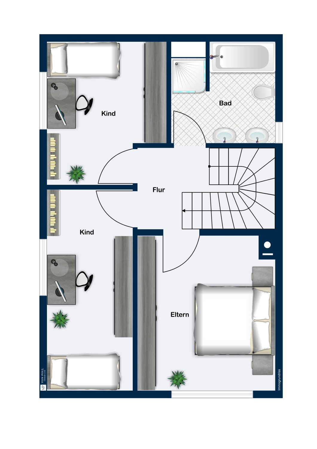 Grundriss 4. Obergeschoßg Grundriss 4. Obergeschoßg