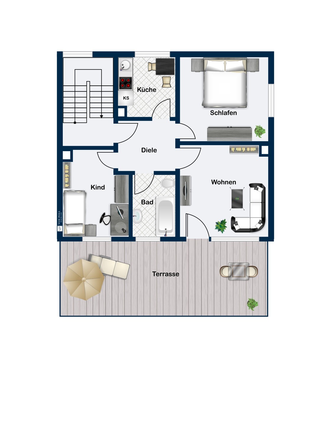 Grundriss Obergeschoss