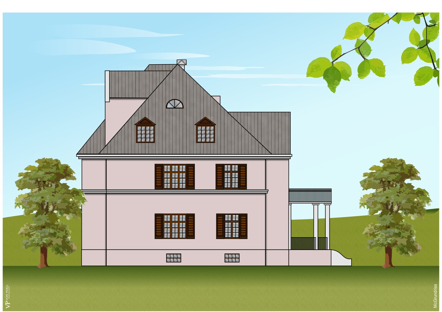 Außenansicht Villa Westen
