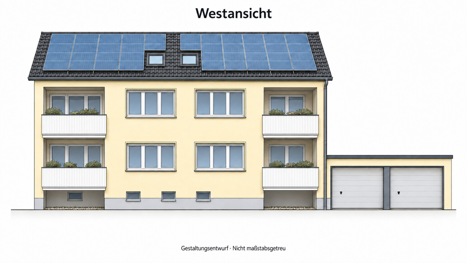 Westansicht – Visualisierung