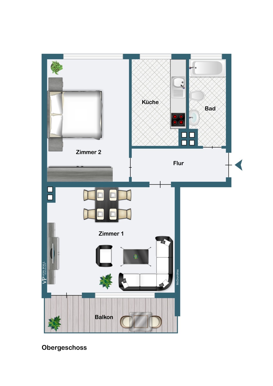 Solide vermietete 2-Zimmer-Wohnung in Top-Lage – Sichere Investition mit Zukunft!