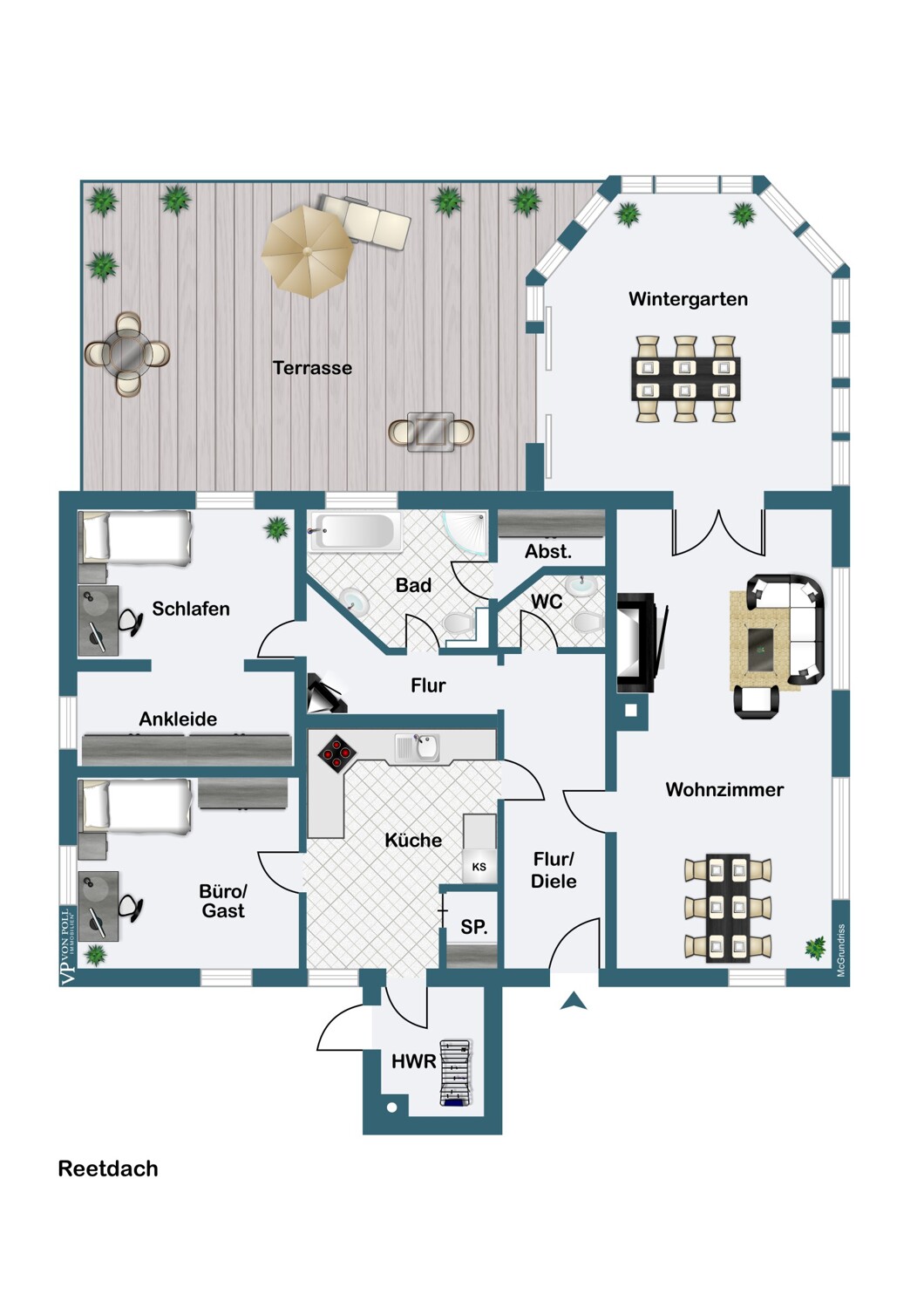 Renoviertes Reetdachhaus auf großzügigem Grundstück Renoviertes Reetdachhaus auf großzügigem Grundstück