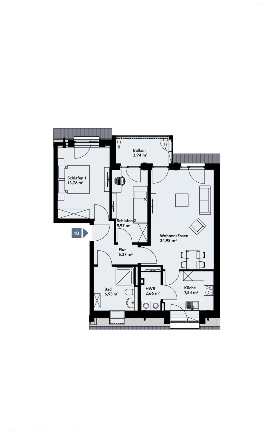 Wohnung 10, Haus A