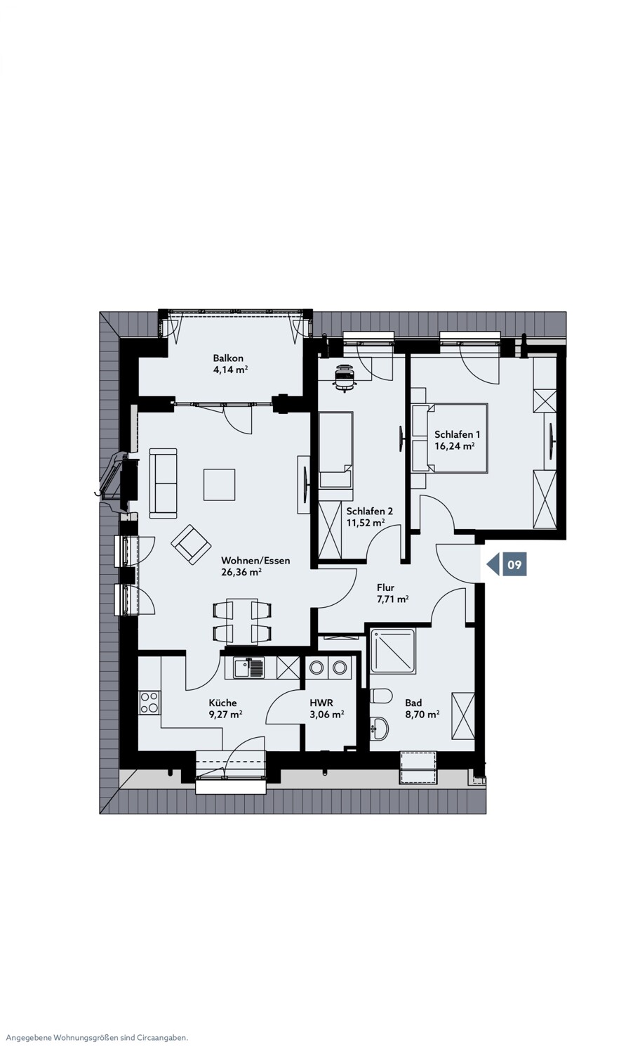 Wohnung 09, Haus A