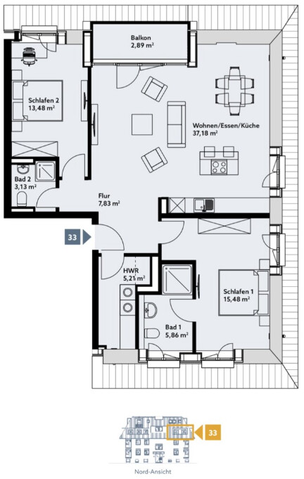 Wohnung Nummer 33