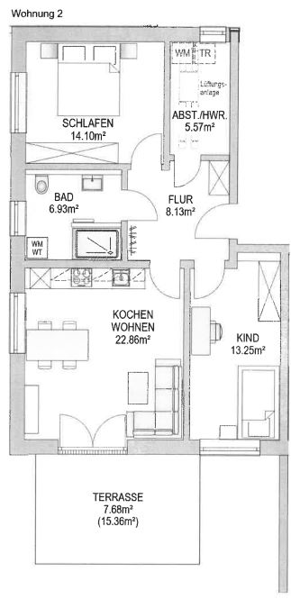 WHG Nr. 2 EG rechts WHG Nr. 2 EG rechts