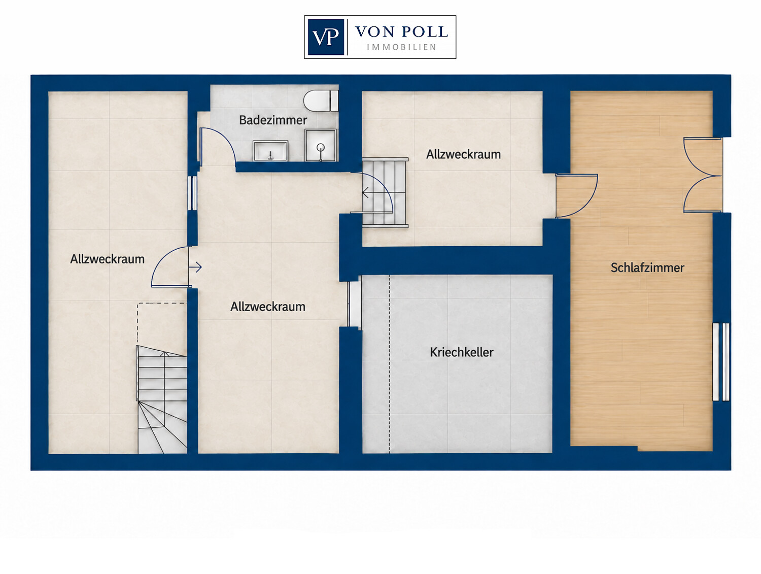 Grundriss Keller (KI generiert)