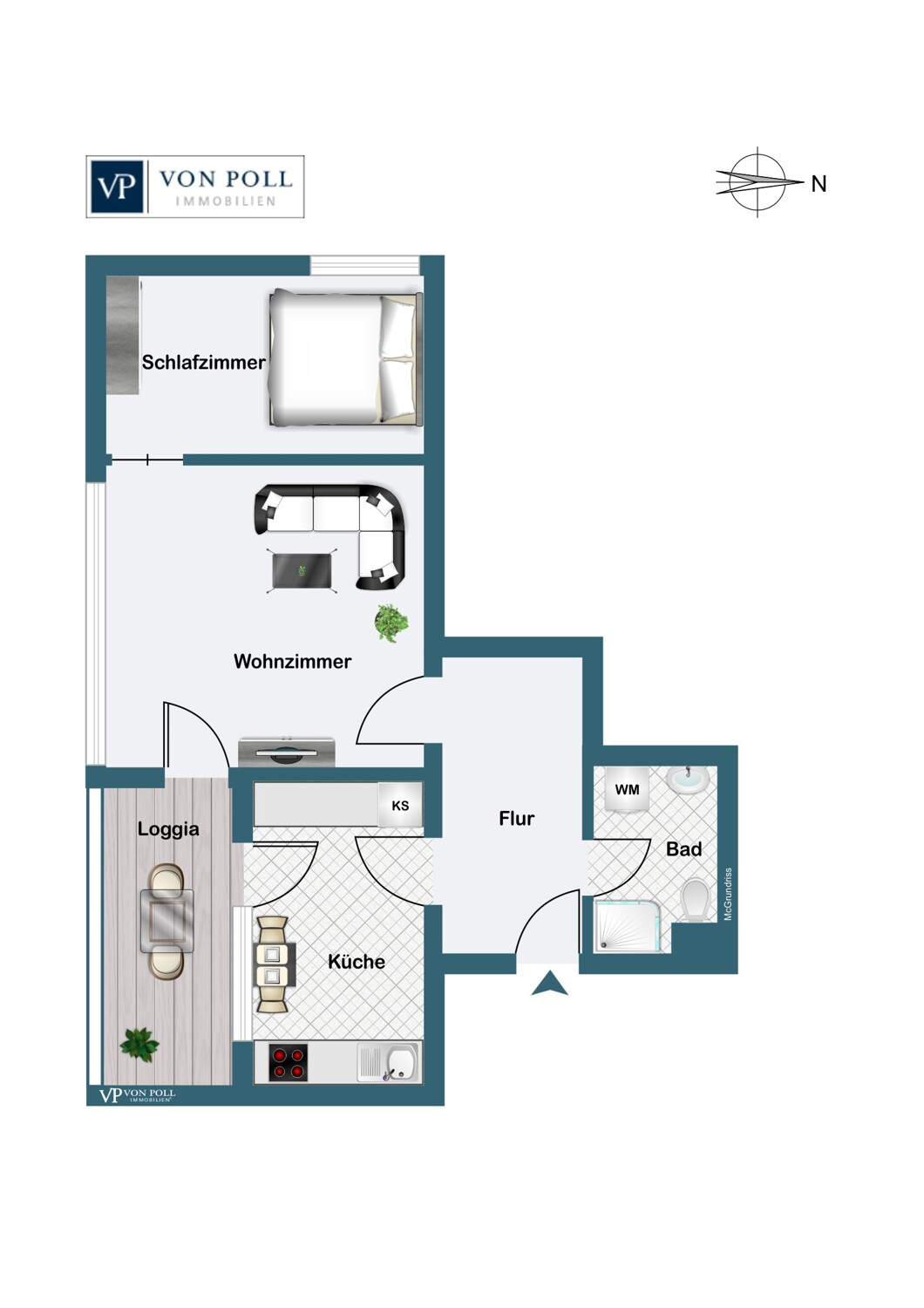 Attraktive 2-Zimmer-Wohnung – ideal für Eigennutzer oder Kapitalanleger.