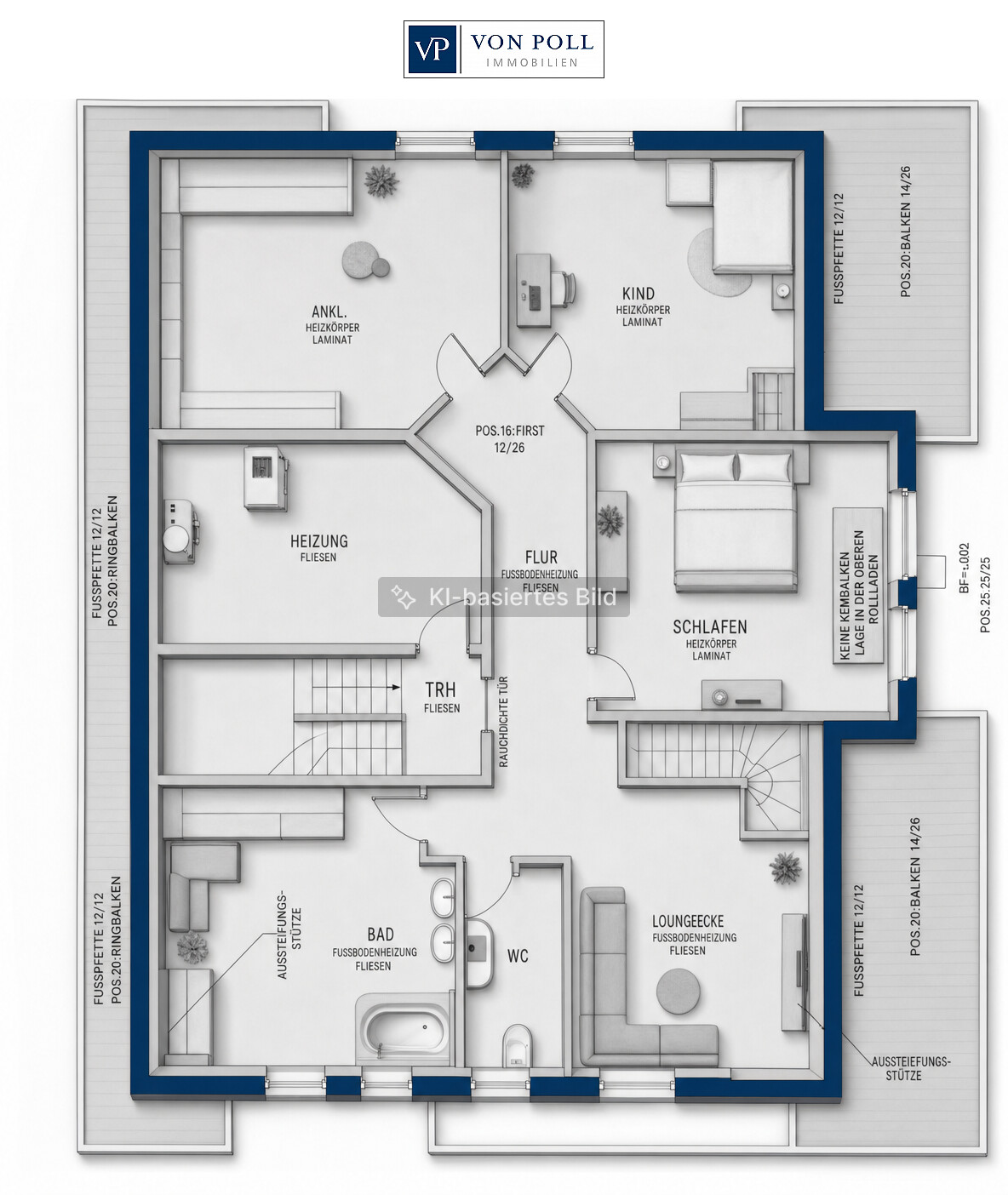 Grundriss visualisiert DG
