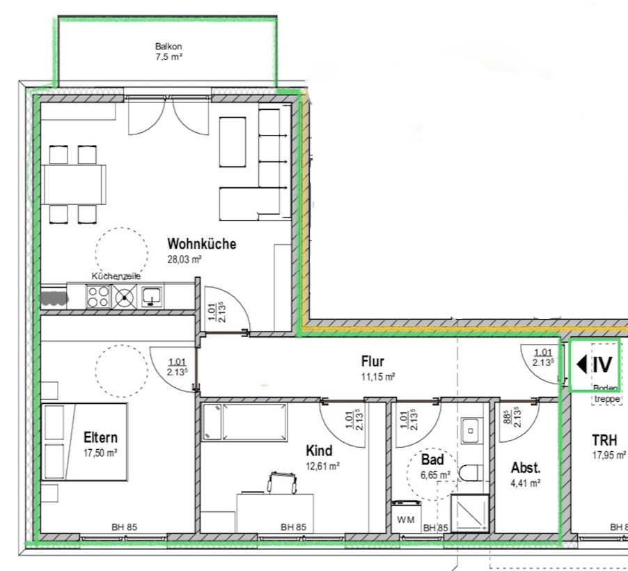Dachgeschoss Wohnung IV Dachgeschoss Wohnung IV