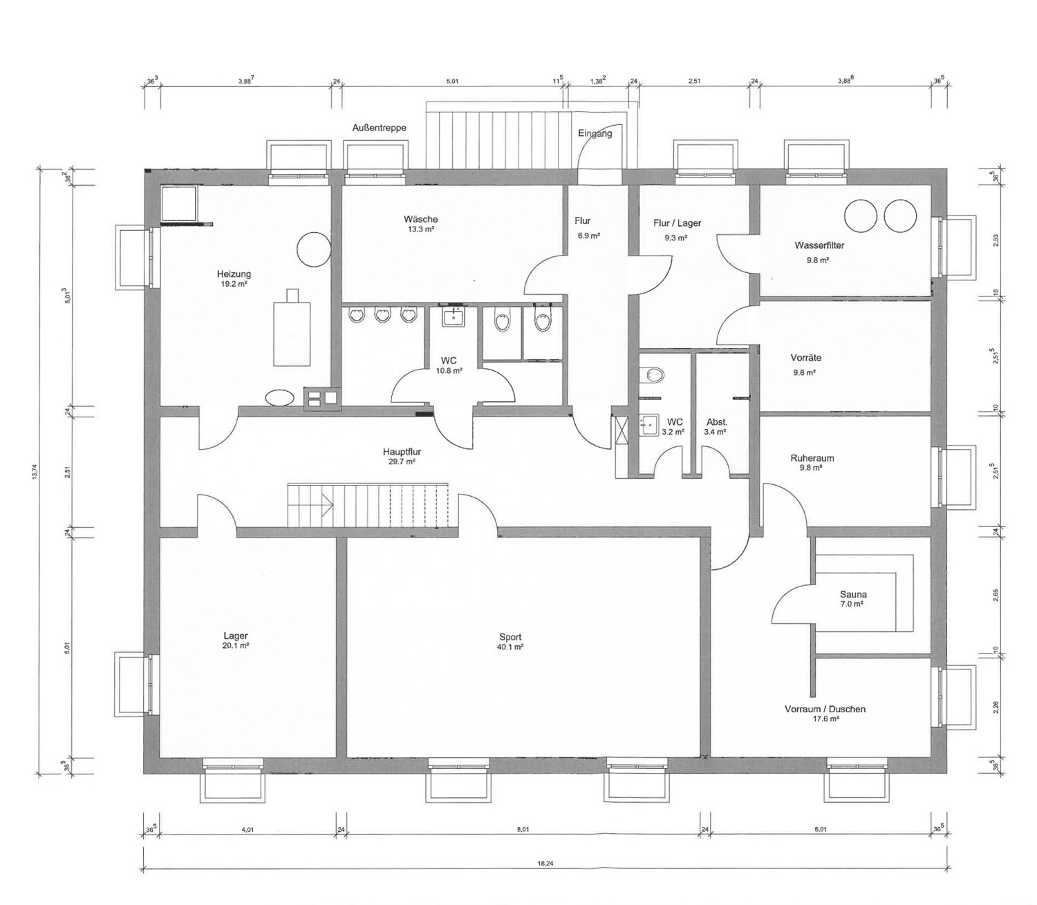Grundriss Untergeschoss