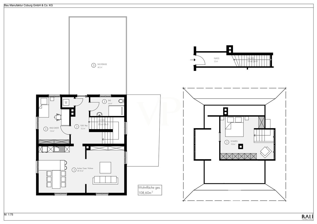 Neuwertige Maisonette mit XXL-Dachterrasse