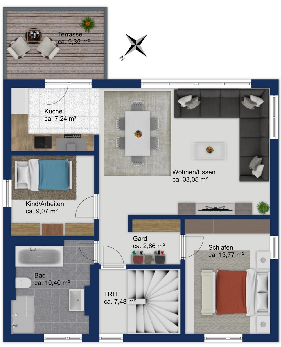 Grundriss Obergeschoss