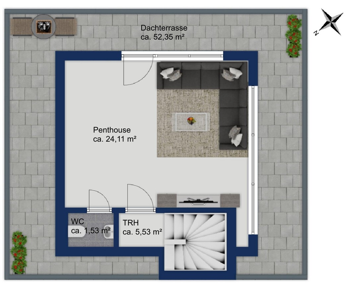 Grundriss Dachgeschoss