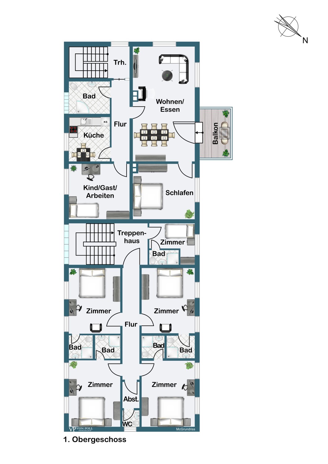 Grundriss 1. OG