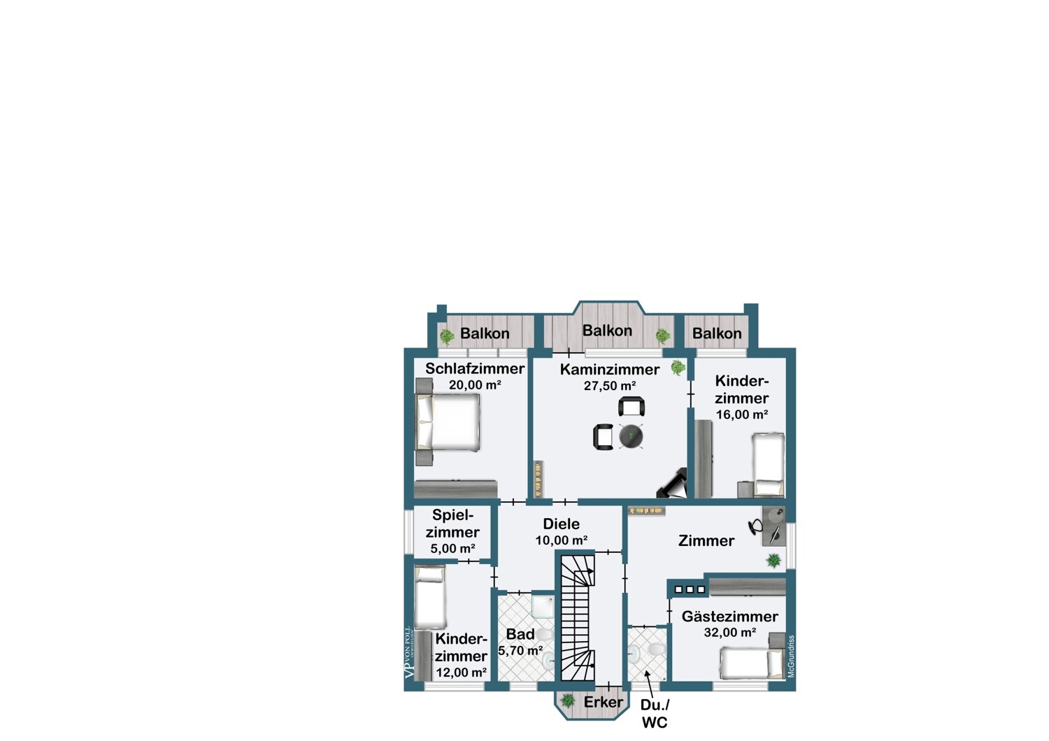 Grundriss 1 OG