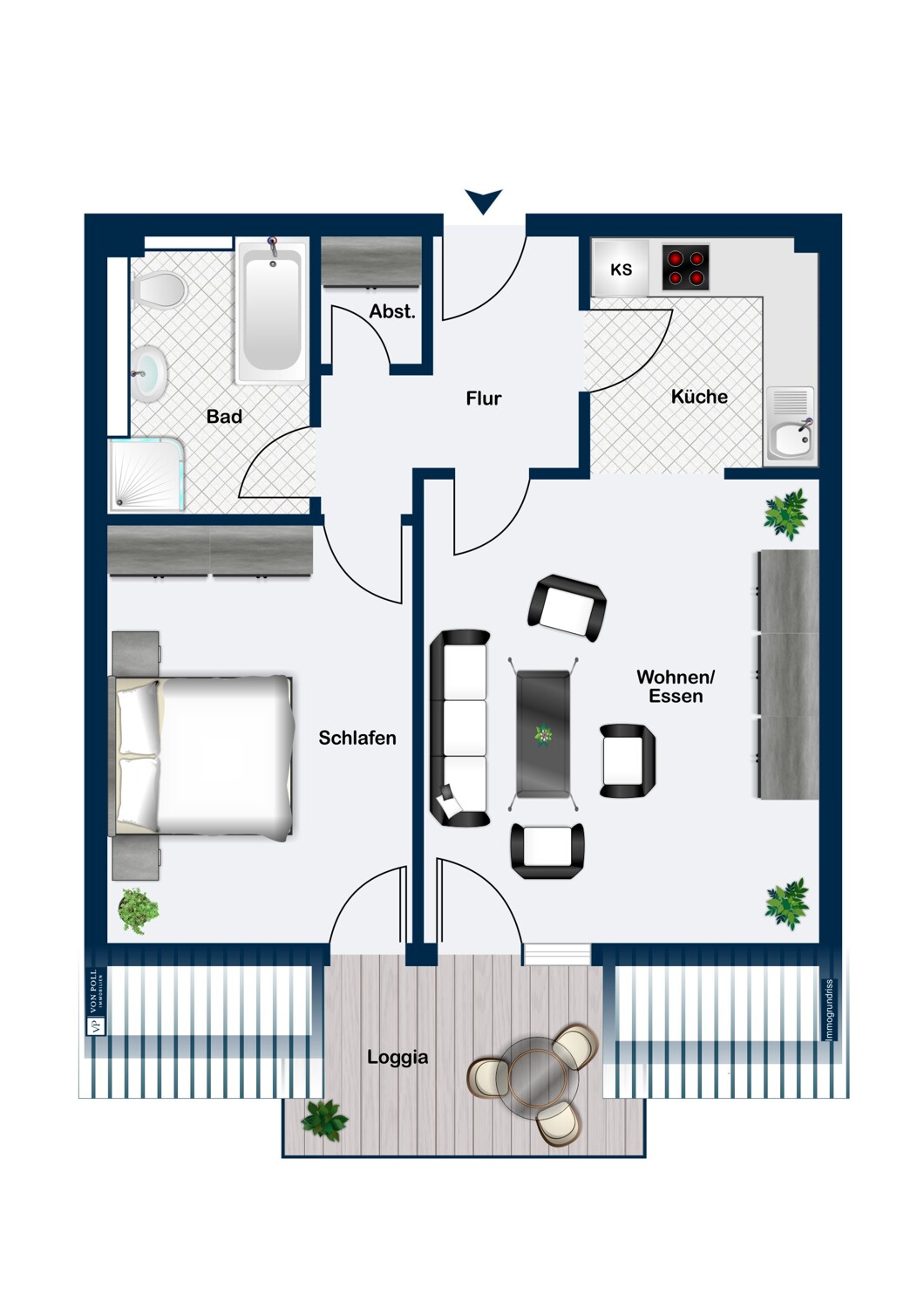 Charmante Dachgeschosswohnung mit viel Licht in Kaufungen