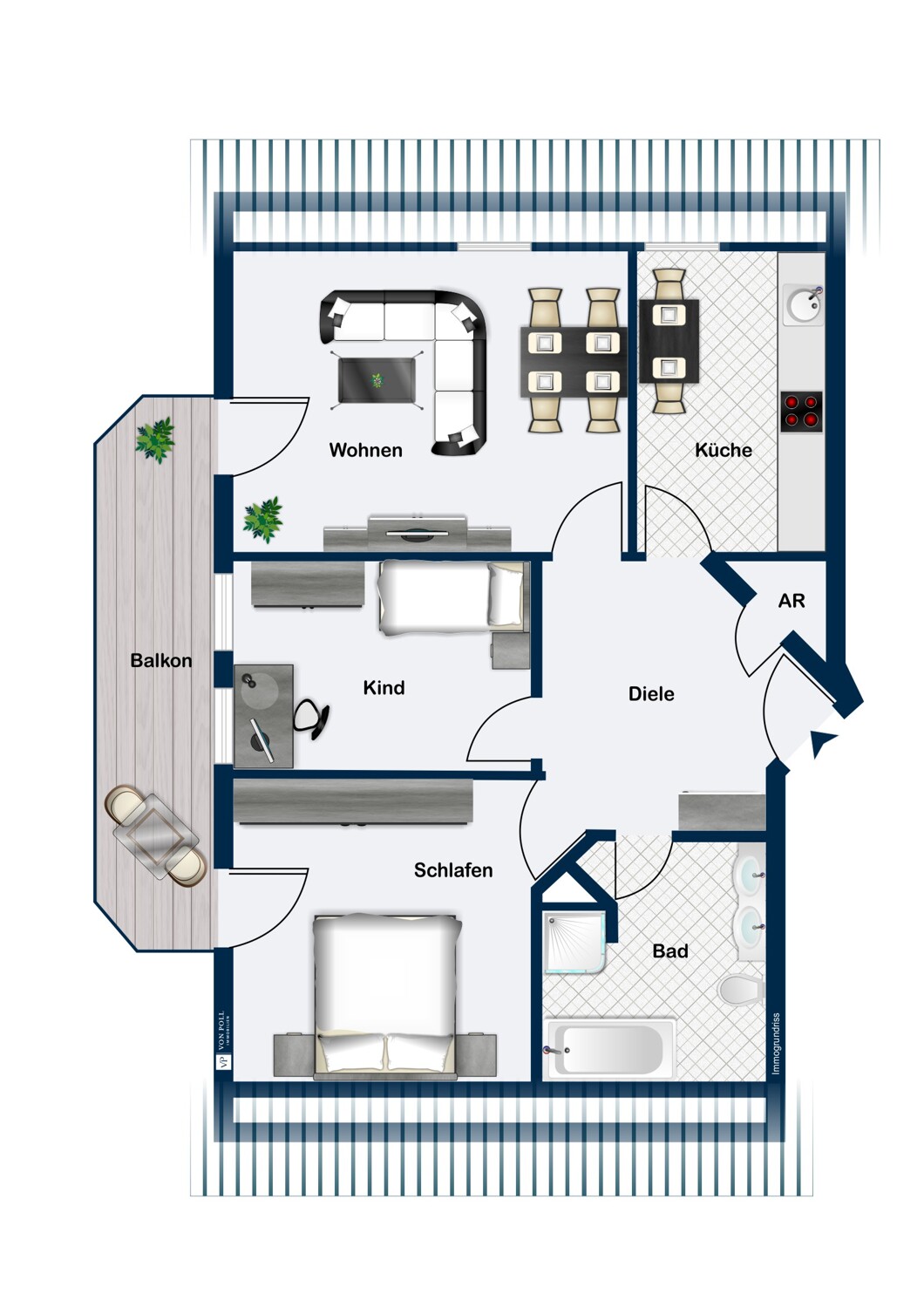 Charmante Dachgeschosswohnung mit hoher Lebensqualität