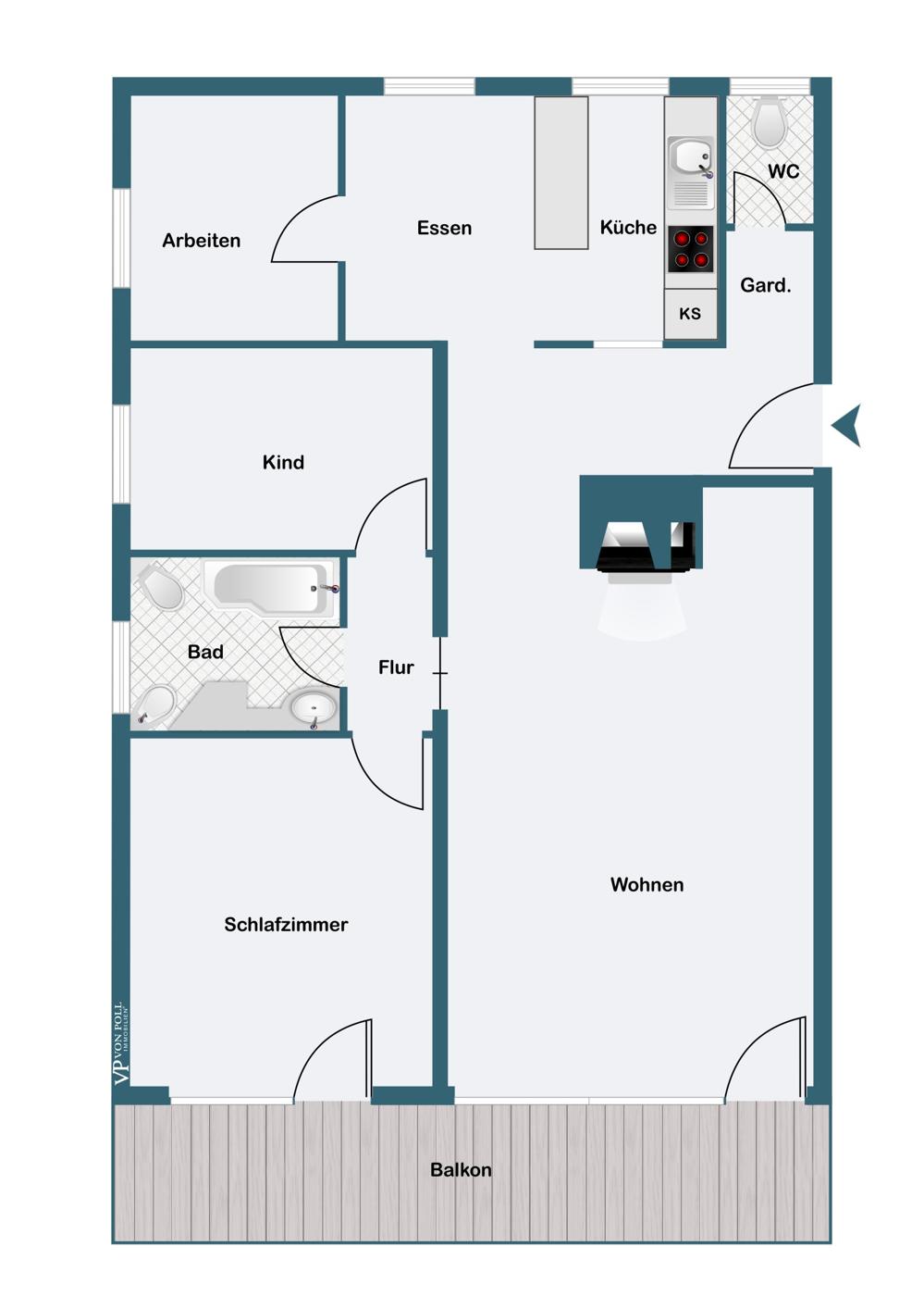 Toll ausgestattete 4-Zimmer Wohnung in gepflegtem Wohnumfeld