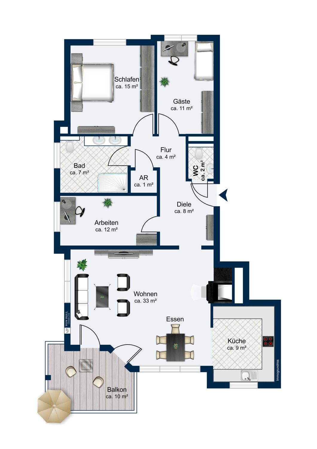 Grundriss Wohnung