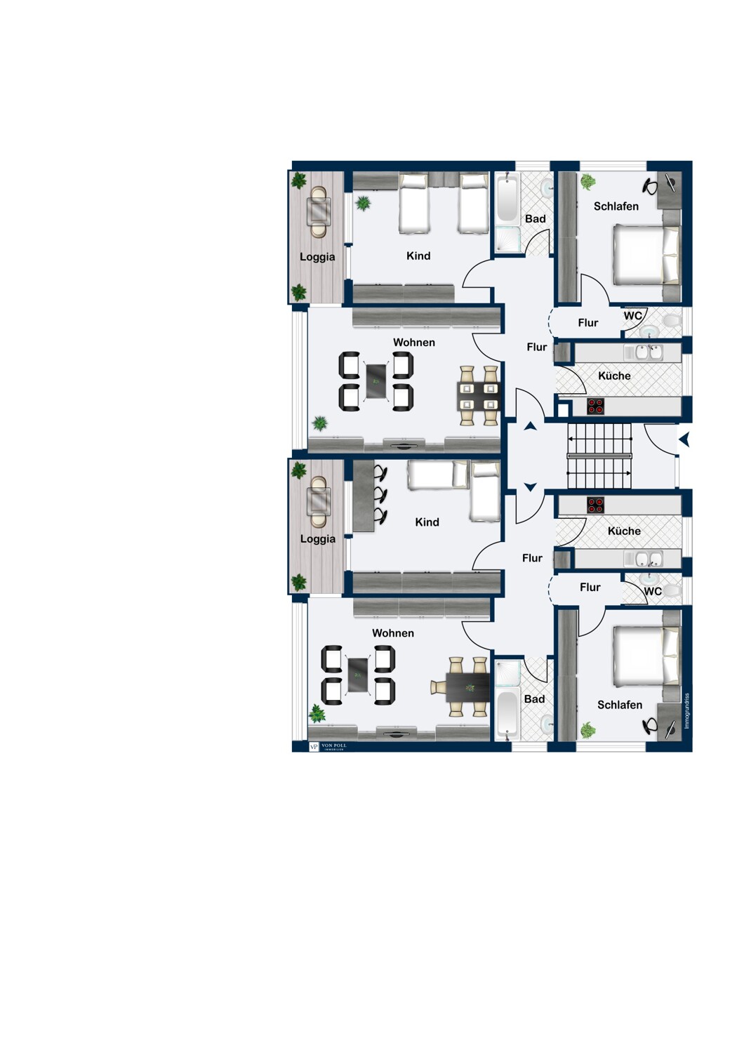 Grundriss EG + OG gleich