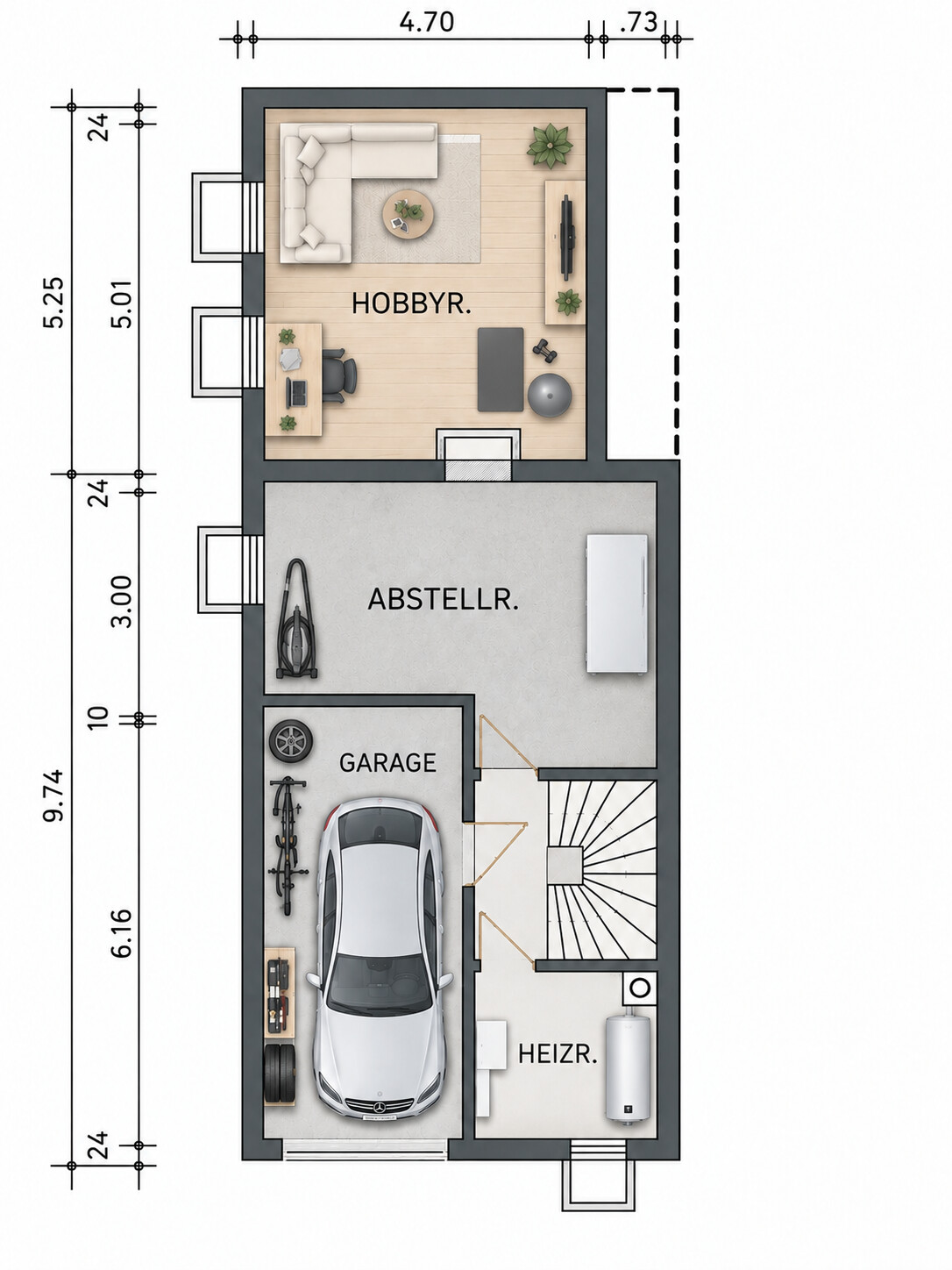 Grundriss Keller