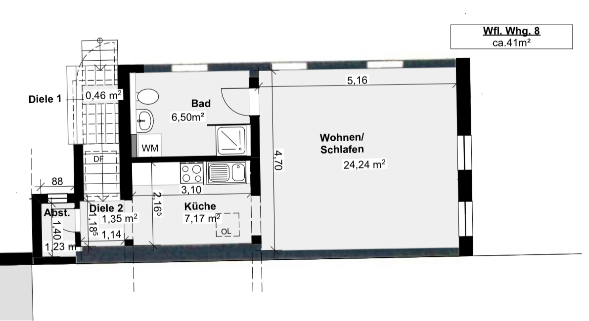 bemaßter Grundriss bemaßter Grundriss