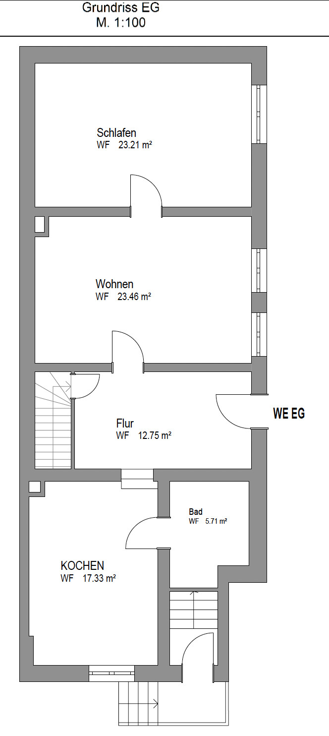 Grundriss Hinterhaus EG