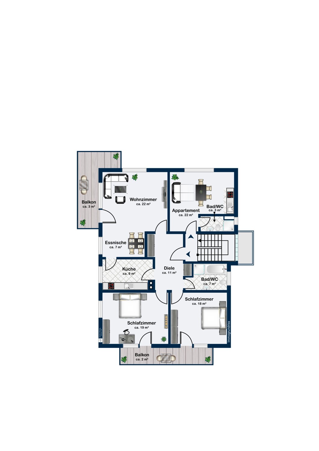 Grundriss Obergeschoss