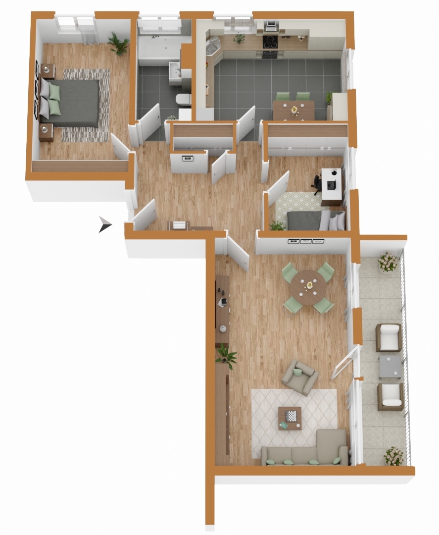 Grundriss 1. OG rechts