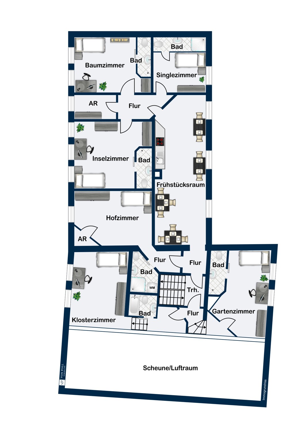 Obergeschoss Haupthaus Obergeschoss Haupthaus