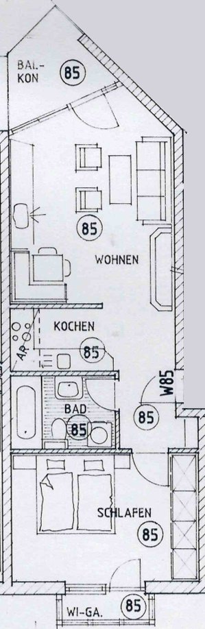 Grundriss WHG 85 Grundriss WHG 85