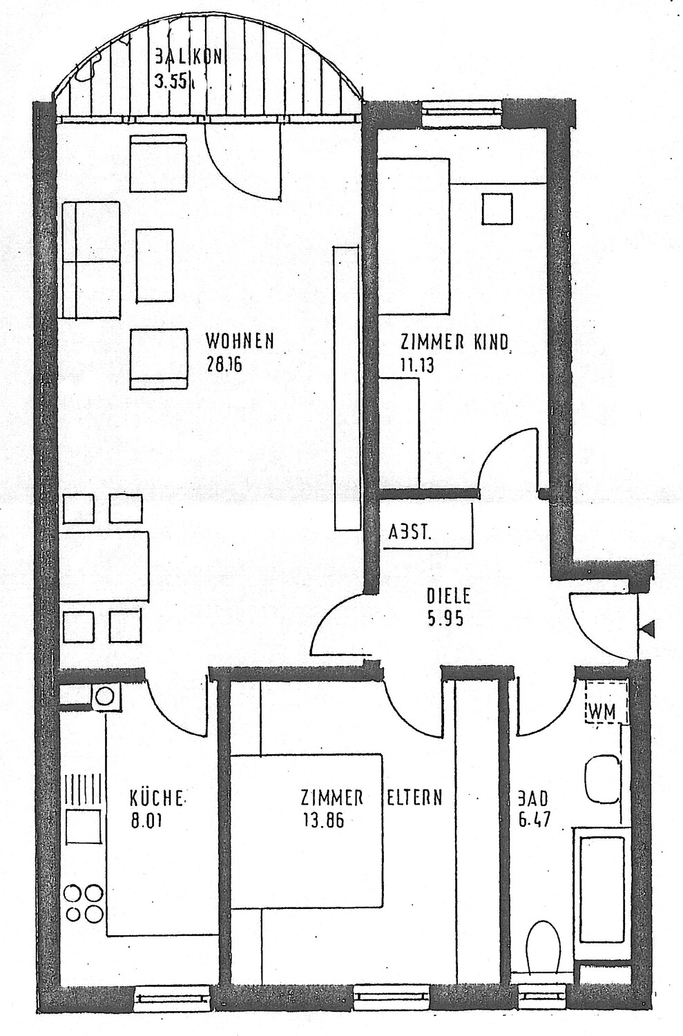 Grundriss WE Lechwiesenstraße 16