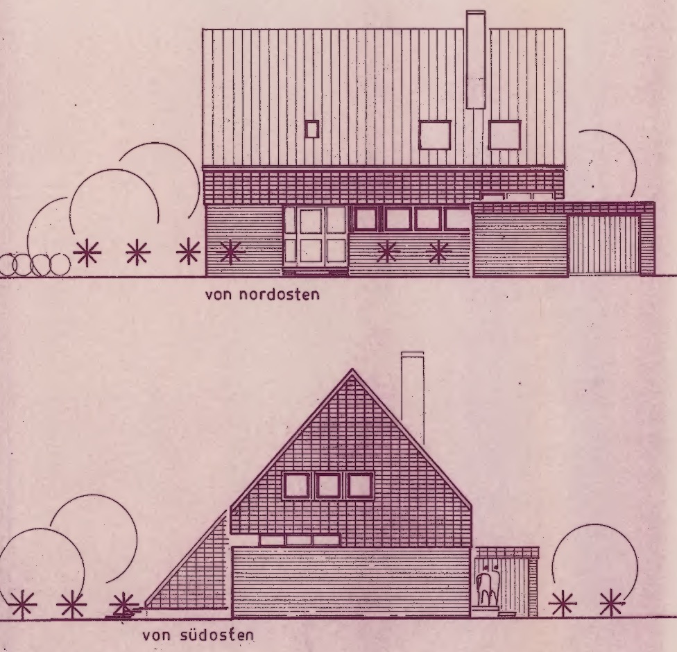 1970 Ansichten Nord-Ost + Süd-Ost