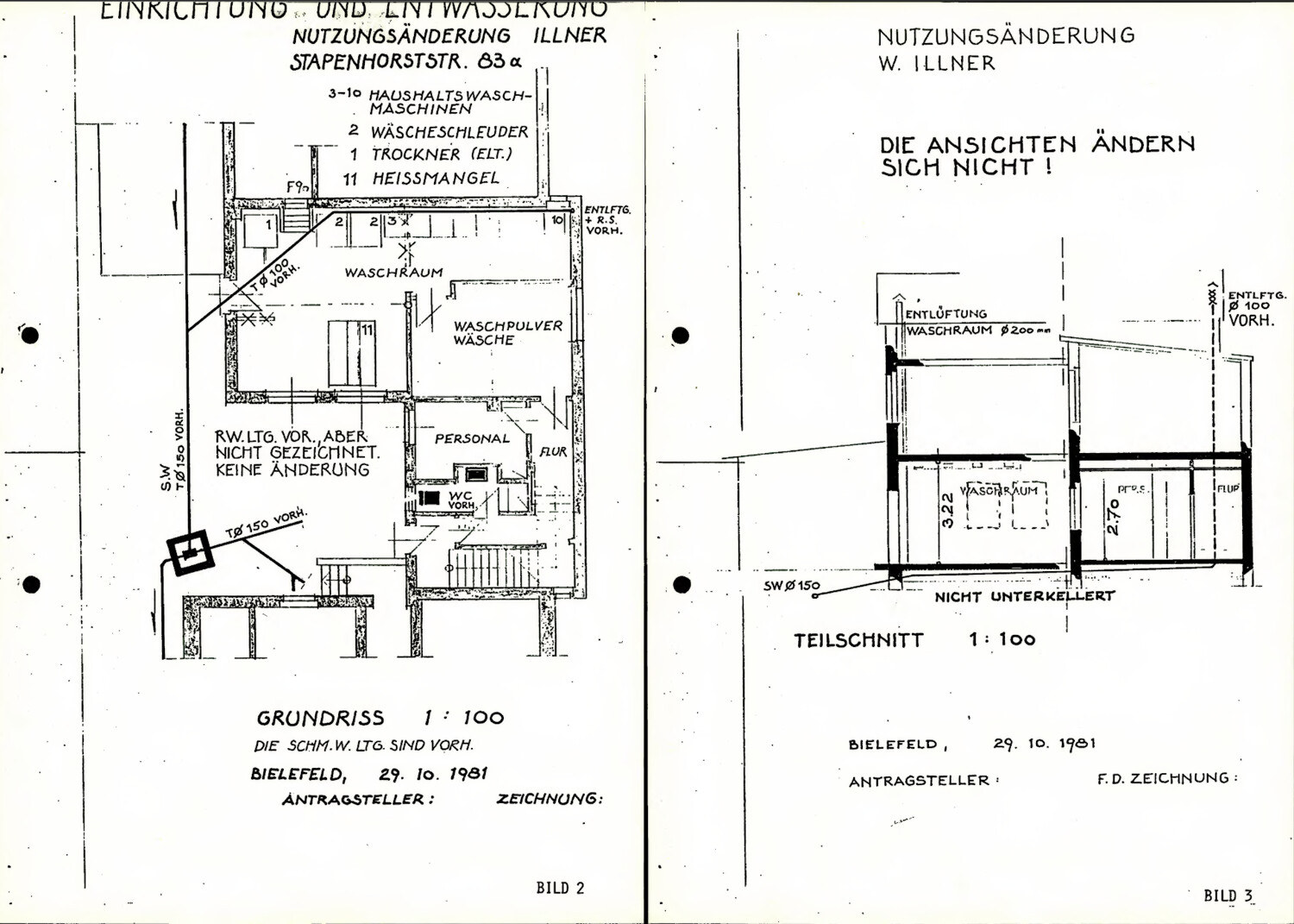 Zwischenbau Gewerbe Näherei