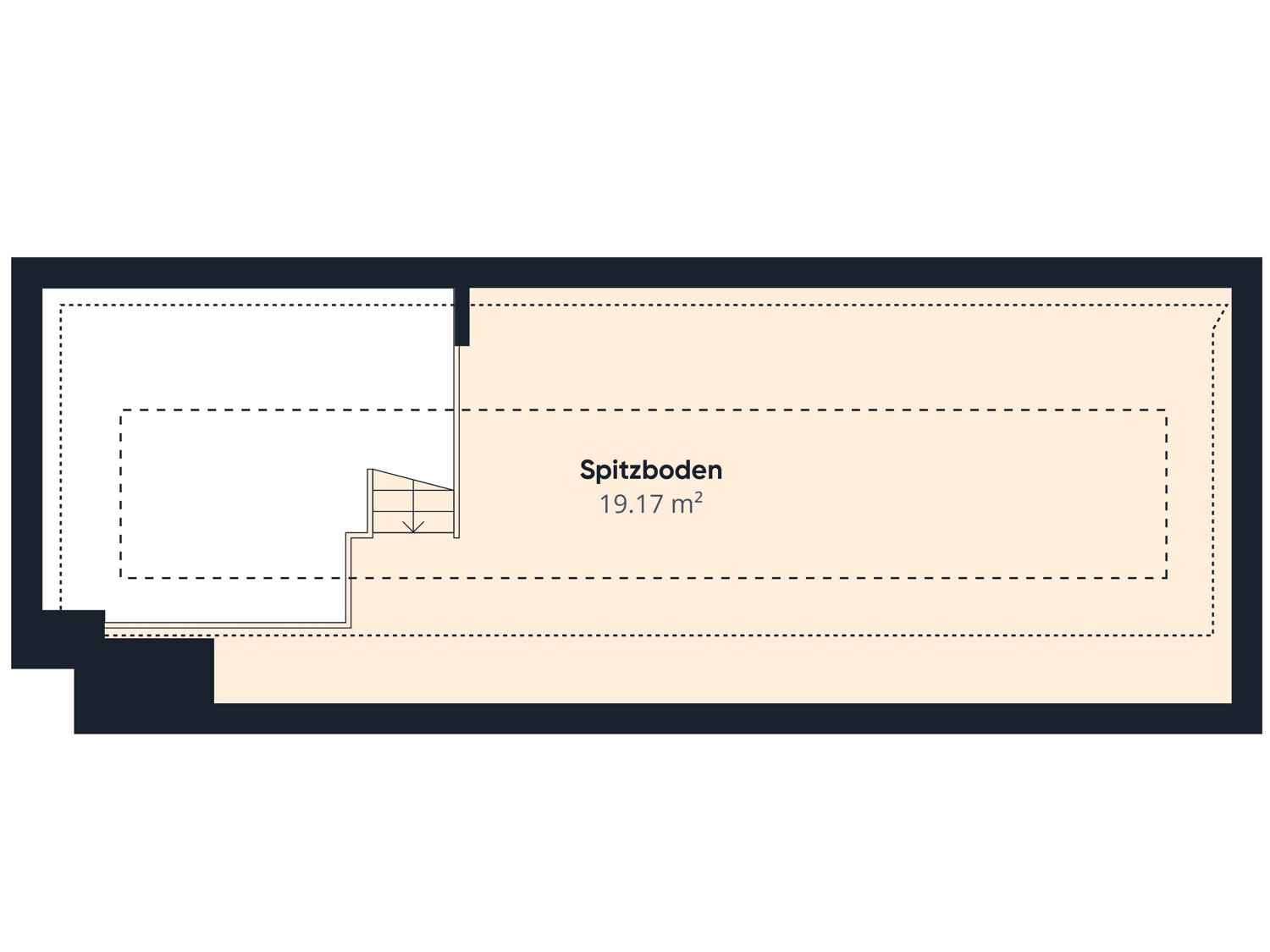 Spitzboden - Grundriss