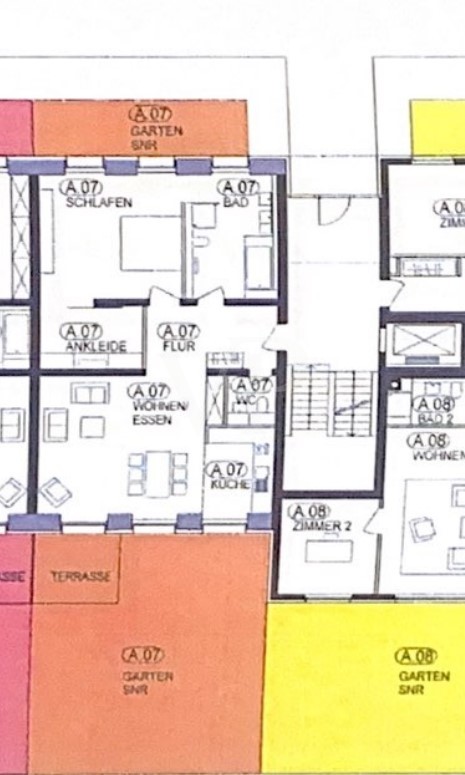 Grundriss Wohnung Orange