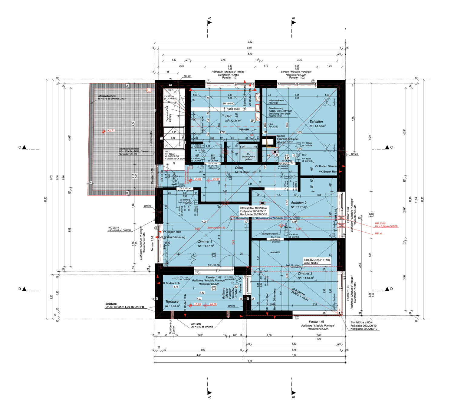 Grundriss Obergeschoss