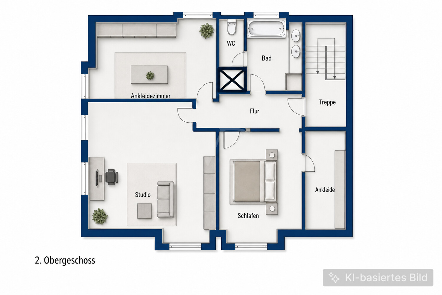 Herrschaftliche Villa mit sonnigem Garten, Neckarblick und separater Praxisfläche (96 m²)