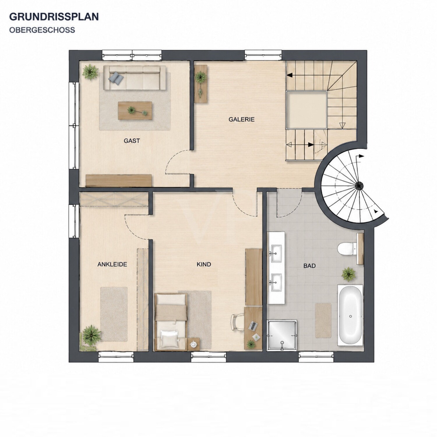 Luxuriöses Penthouse eingebettet in die grüne Kulisse des Luisenparks
