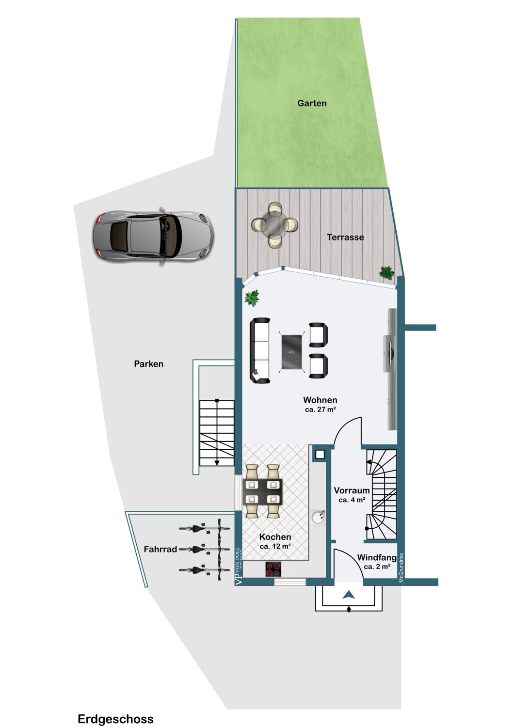 Familienfreundliches Reiheneckhaus am Mittelberg mit Garage und Stellplatz